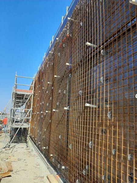 Utilisation d'un béton auto-plaçant pour un voile de grande avec un ferraillage assez important